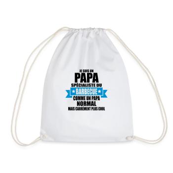 je suis un papa spécialiste du barbecue - Sac de sport léger - blanc - Devant