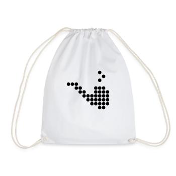 pipe dots - Sac de sport léger - blanc - Devant
