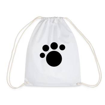 kids paw print - Turnbeutel - Weiß - Vorne
