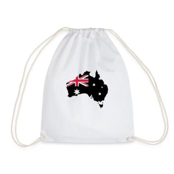 Australia - Drawstring Bag - white - Front