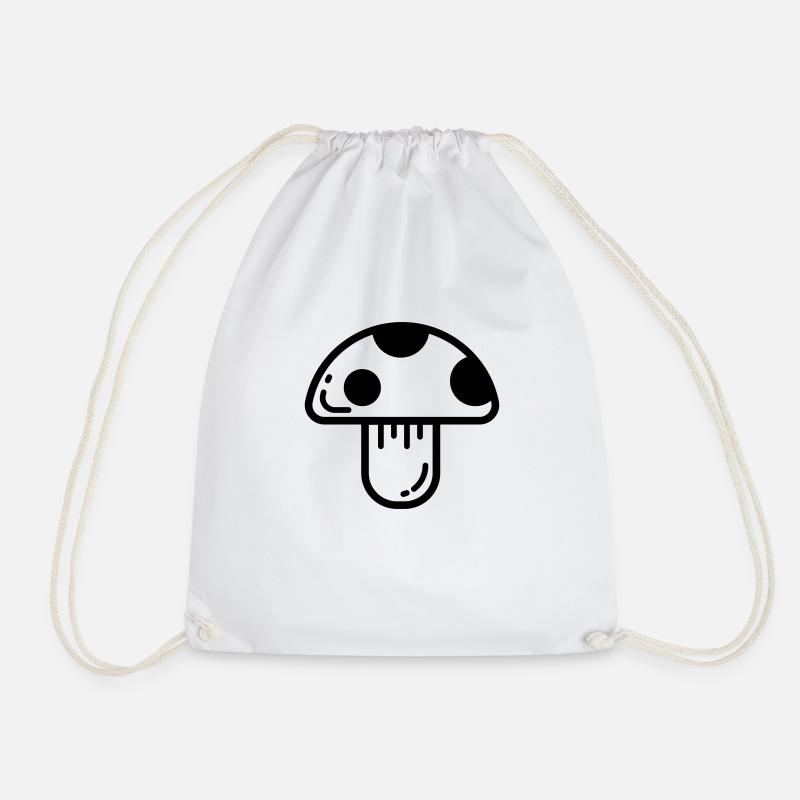 Pilz Icon - Turnbeutel - Weiß