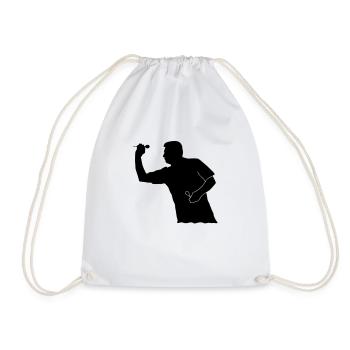 De fléchettes - Sac de sport léger - blanc - Devant