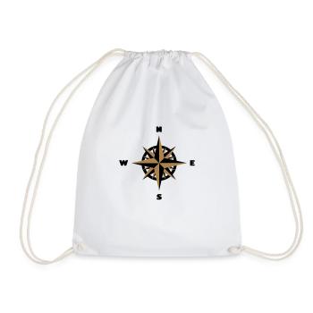 Compass, rose des vents (BM2) - Sac de sport léger - blanc - Devant
