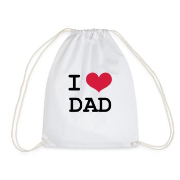 I Love Dad ! - Sac de sport léger - blanc - Devant