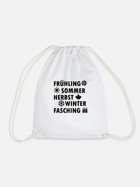 fasching - Turnbeutel - Weiß