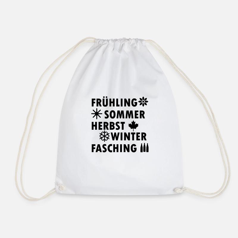 fasching - Turnbeutel - Weiß