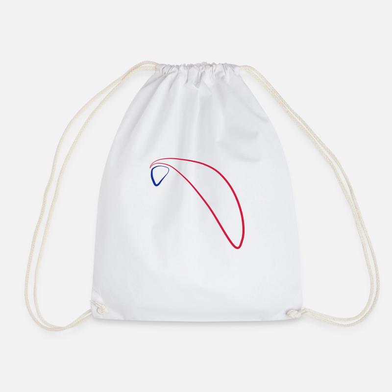 Paragliding Logo 3 - Turnbeutel - Weiß
