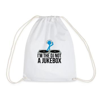I'm the DJ not the jukebox - Drawstring Bag - white - Front