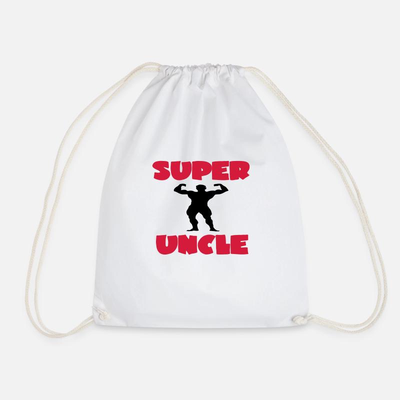 Super uncle - Drawstring Bag - white