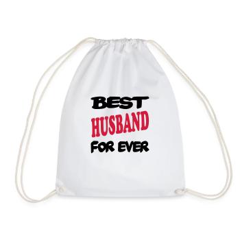 Best husband for ever 222 - Drawstring Bag - white - Front