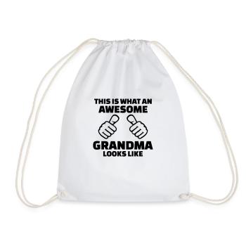 Awesome Grandma - Sac de sport léger - blanc - Devant