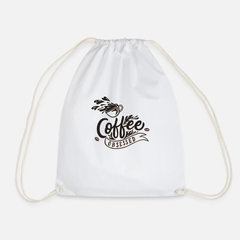 Coffee obsessed - Turnbeutel - Weiß