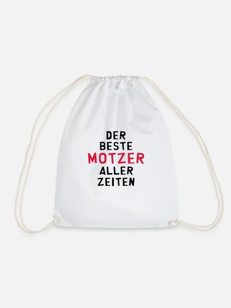 Motzer Motzerin meckern Nörgler Nörglerin motzig - Turnbeutel - Weiß