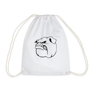 bulldogg_head_konvertiert - Turnbeutel - Weiß - Vorne