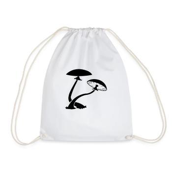 pilze_01 - Drawstring Bag - white - Front