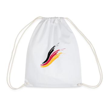 allemagne drapeau pays fier patrie allemand tri - Sac de sport léger - blanc - Devant