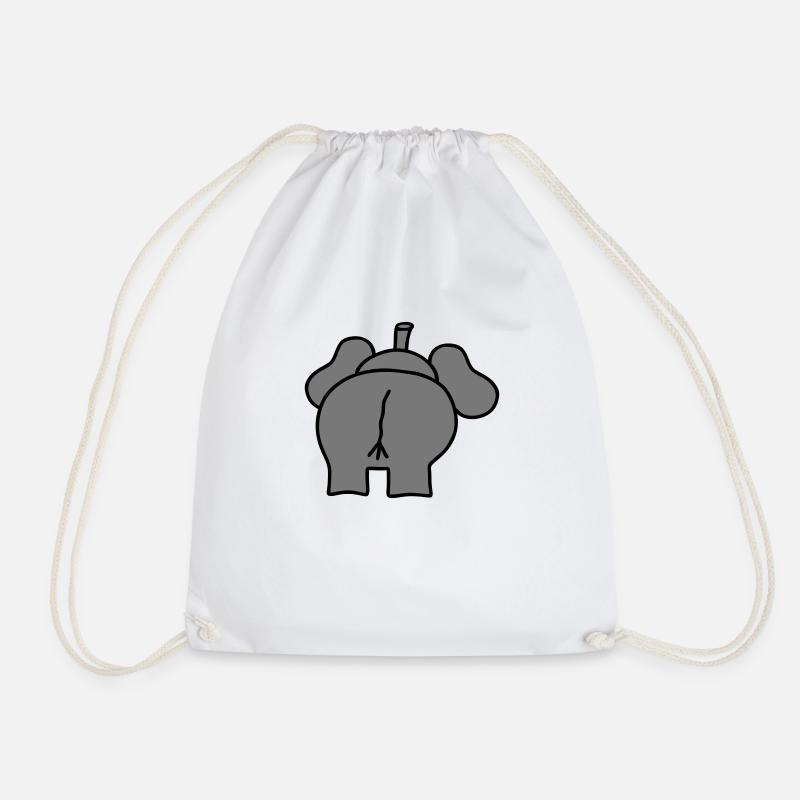 Elefant elephant - V2 - Turnbeutel - Weiß
