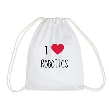 Robotics Robot Robotik Robotique Roboter - Drawstring Bag - white - Front