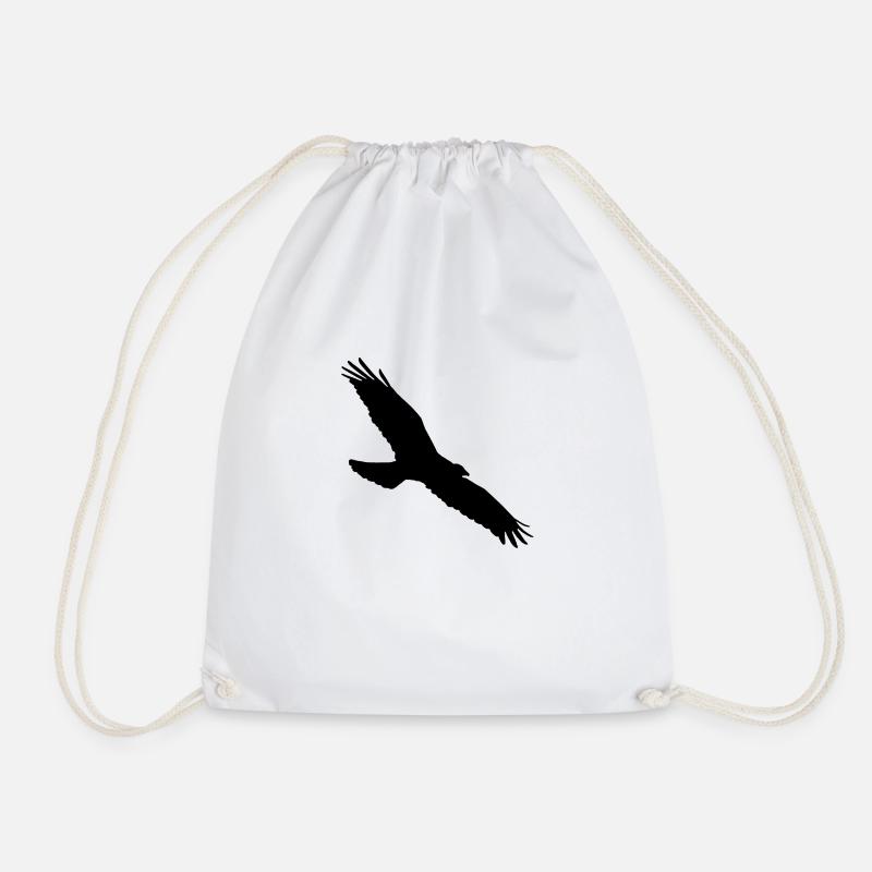 buzzard - Drawstring Bag - white