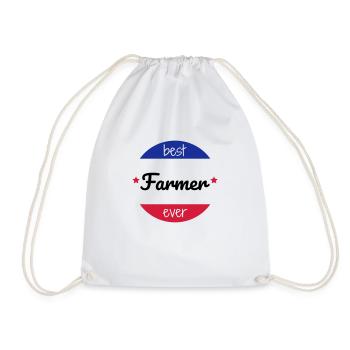 Agriculture Farming Farmer Agriculteur Landwirt - Drawstring Bag - white - Front