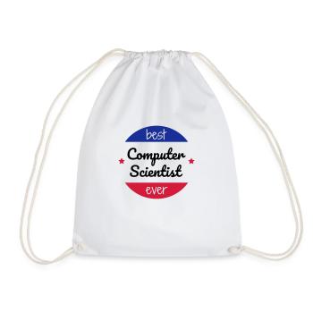 informatique / informaticien / ordinateur / geek - Sac de sport léger - blanc - Devant