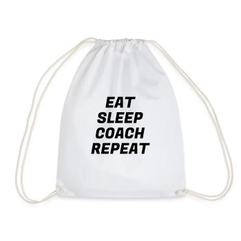 Coach Coaching Trainer Sport Entraineur Team - Drawstring Bag - white - Front