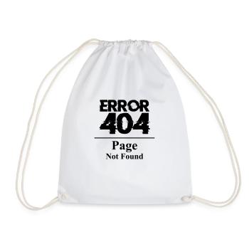 Erreur 404 Page introuvable indiquant un bug Internet de la page - Sac de sport léger - blanc - Devant