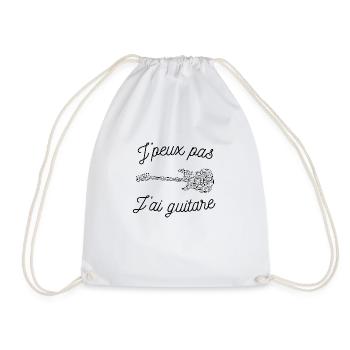 J peux pas j ai guitare idée cadeau guitariste - Sac de sport léger - blanc - Devant