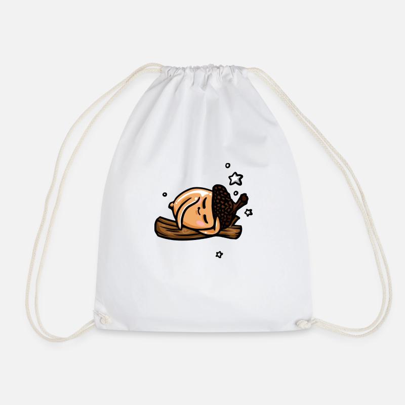 glandouille - Drawstring Bag - white