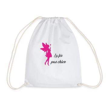 La fée pas chier - Sac de sport léger - blanc - Devant