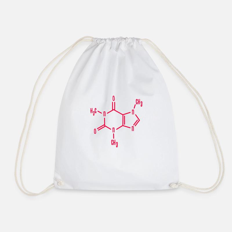 Caffeine - Drawstring Bag - white