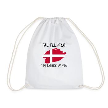 Parle-moi - J'apprends le danois - Sac de sport léger - blanc - Devant