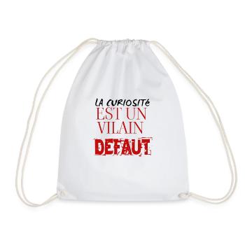 la curiosité est un vilain défaut - Sac de sport léger - blanc - Devant