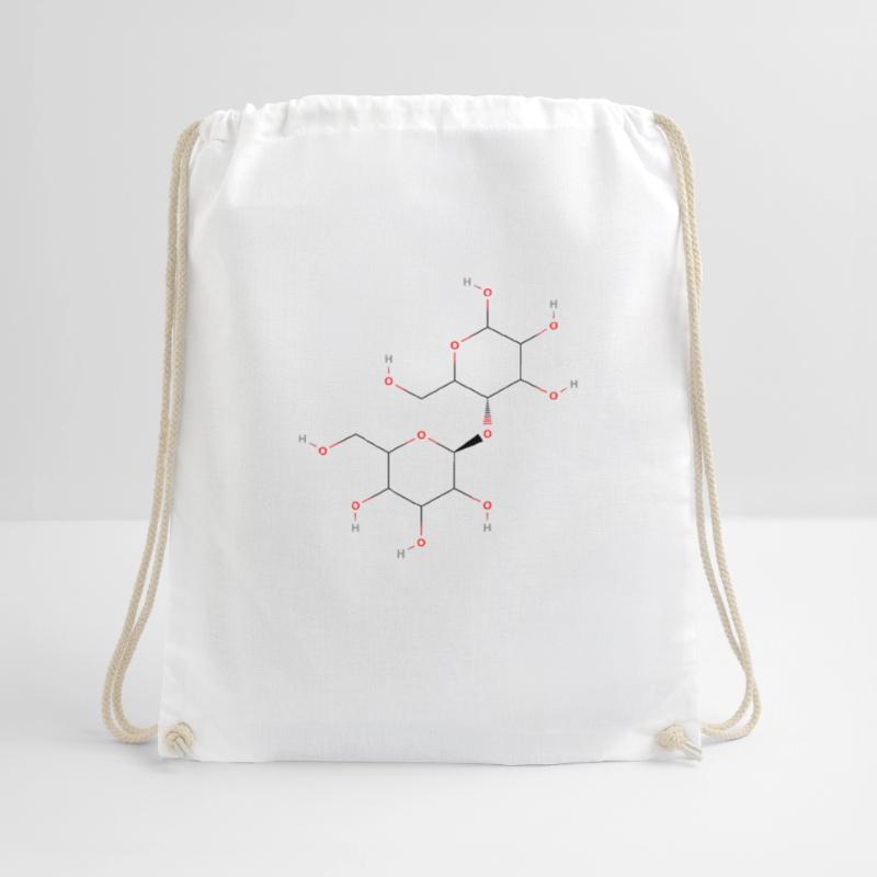 Molécule de cellulose - Formule structurale colorée Sac de sport léger