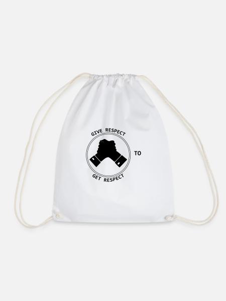 Give Respect to Get Respect - Sac de sport léger - blanc