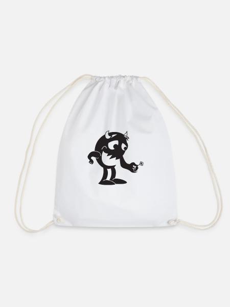 Beast Biest Monster Halloween Geschenkidee - Turnbeutel - Weiß