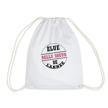 Elue belle soeur de l'année cadeau belle soeur - Sac de sport léger - blanc - Devant