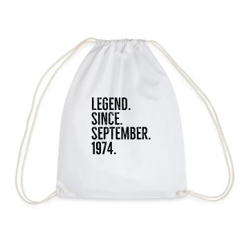 Légende depuis septembre 1974 - Sac de sport léger - blanc - Devant