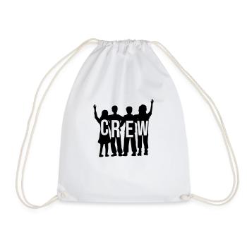 Team Crew Silhouette - Drawstring Bag - white - Front