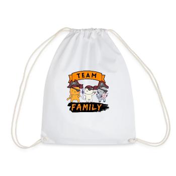 équipe famille chat pirate chien sport schildmaid - Sac de sport léger - blanc - Devant