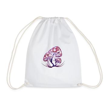 Champignons n° 01 - Design B - Sac de sport léger - blanc - Devant