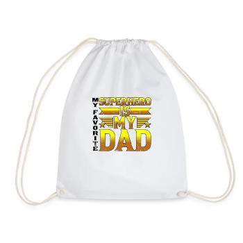 Mon super-héros préféré est mon père 10 - Sac de sport léger - blanc - Devant