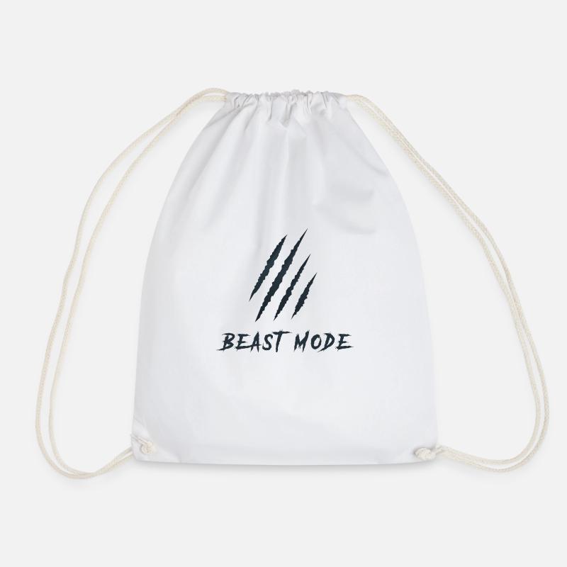 Beast Fashion - Drawstring Bag - white