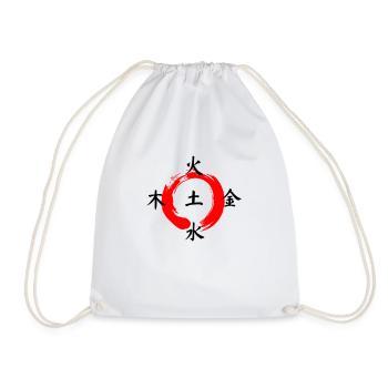 wuxing - Drawstring Bag - white - Front