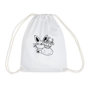 Carrots Vegetable Sack Easter - Drawstring Bag - white - Front
