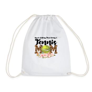 Tennis Mama Tennisspiel Tennis Geschenk - Turnbeutel - Weiß - Vorne