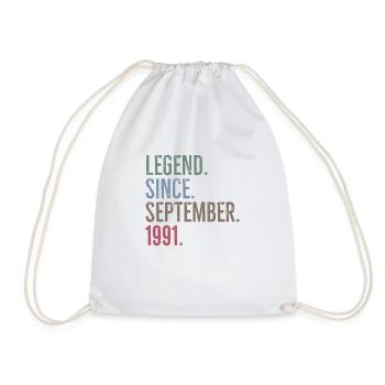 Légende depuis septembre 1991 - Sac de sport léger - blanc - Devant