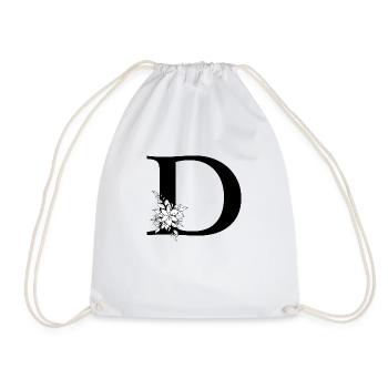 Point D - Drawstring Bag - white - Front
