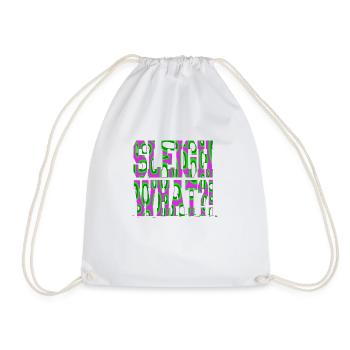 Dinosaurs Present Gift Idea Dino Bodybuilding Geek - Drawstring Bag - white - Front