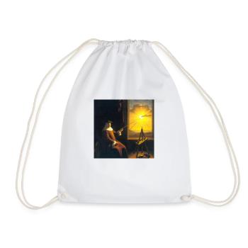 Secret Symbolism - Drawstring Bag - white - Front